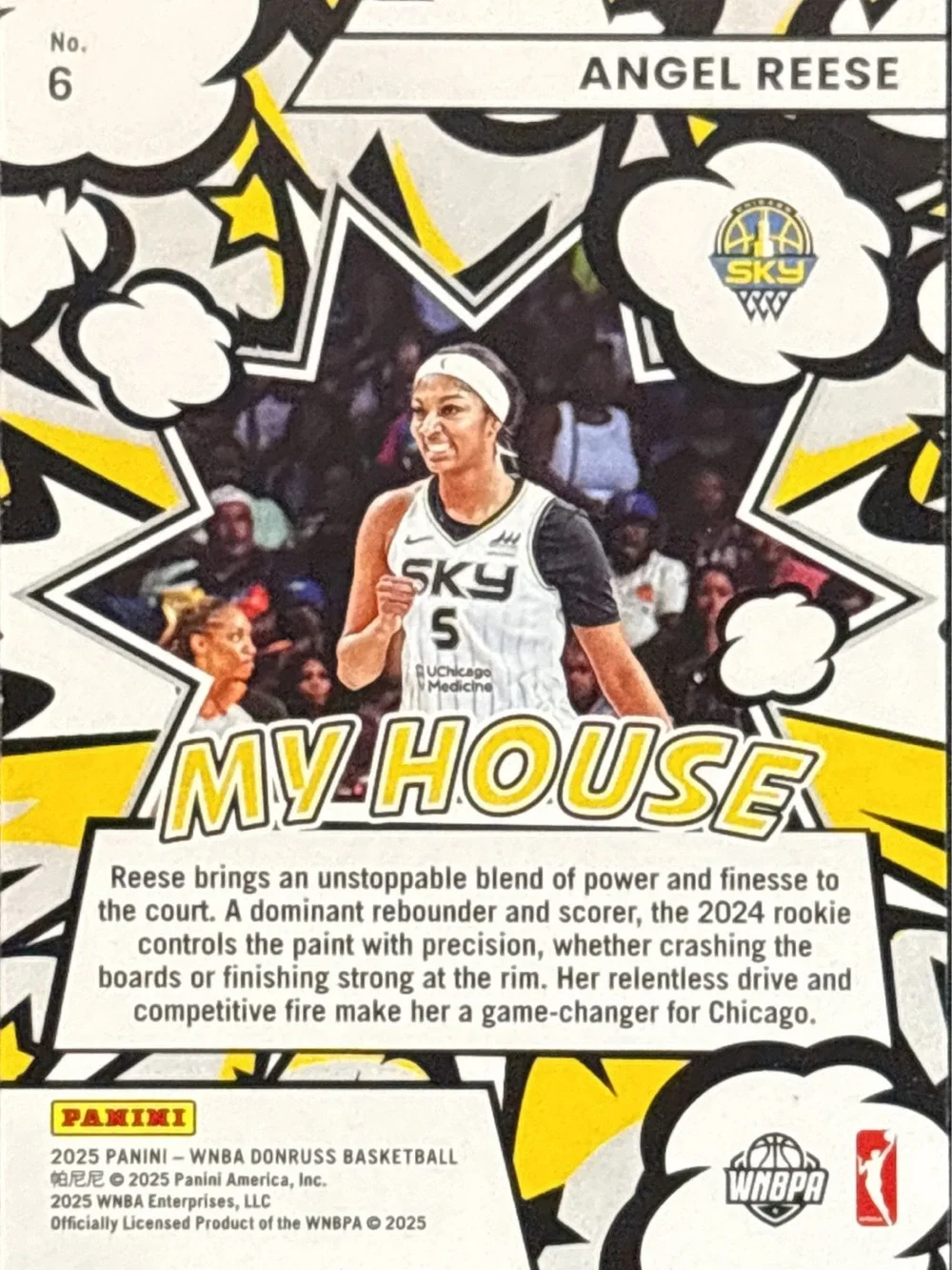 Panini Donruss Angel Reese Chicago Sky My House Basketball Trading Card
